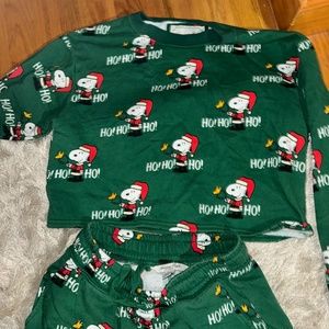 Christmas Snoopy Pajama Set